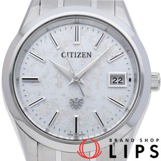 シチズン(CITIZEN)のシチズン ザ シチズン エコ ドライブ メンズ時計 プラチナ箔砂子蒔き和紙文字板 世界限定500本 The Citizen Eco-Drive AQ4100-65W/A060-A1CT403 箱 保証書 チタン メンズ時計 シルバー 美品 【新品】(その他)