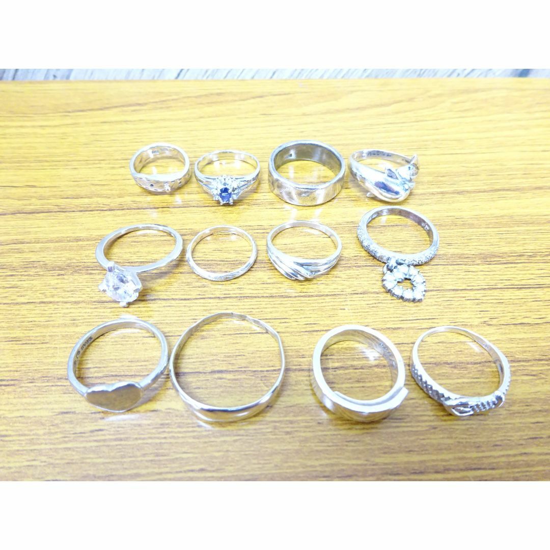 K本072/ リング 12点 シルバー 925 約33g 12点 指輪 レディースのアクセサリー(リング(指輪))の商品写真