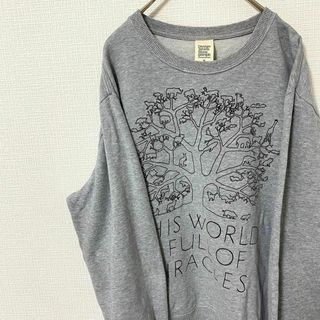 グラニフ(Design Tshirts Store graniph)のトレーナー スウェット グラニフ アニマル コットン M グレー(トレーナー/スウェット)