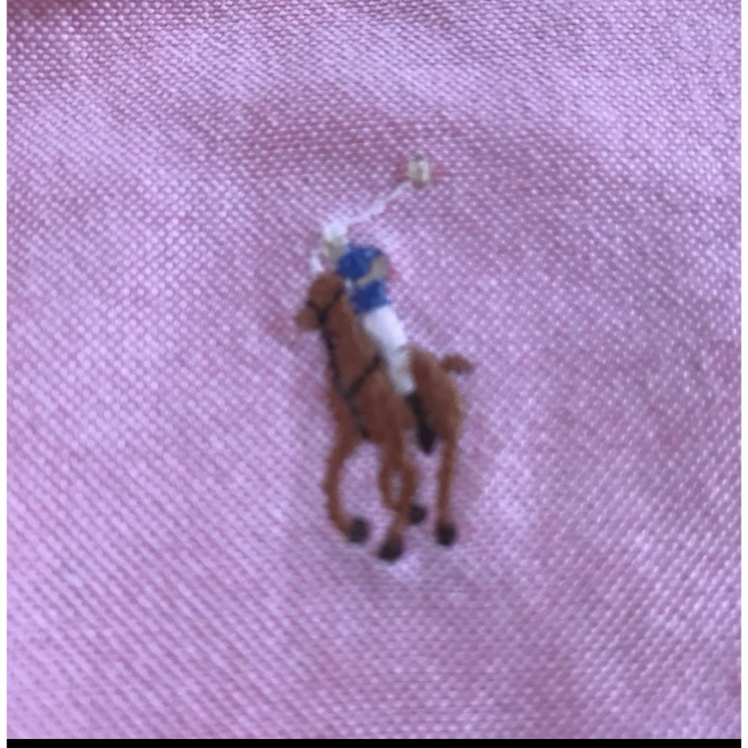 Ralph Lauren(ラルフローレン)のラルフローレン　ボタンダウンシャツ　160 女性S　ピンク　コットン レディースのトップス(シャツ/ブラウス(長袖/七分))の商品写真