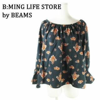 ビーミング ライフストア バイ ビームス(B:MING LIFE STORE by BEAMS)のビーミングバイビームス 花柄長袖ブラウス ONE 緑 230530AO21A(シャツ/ブラウス(長袖/七分))