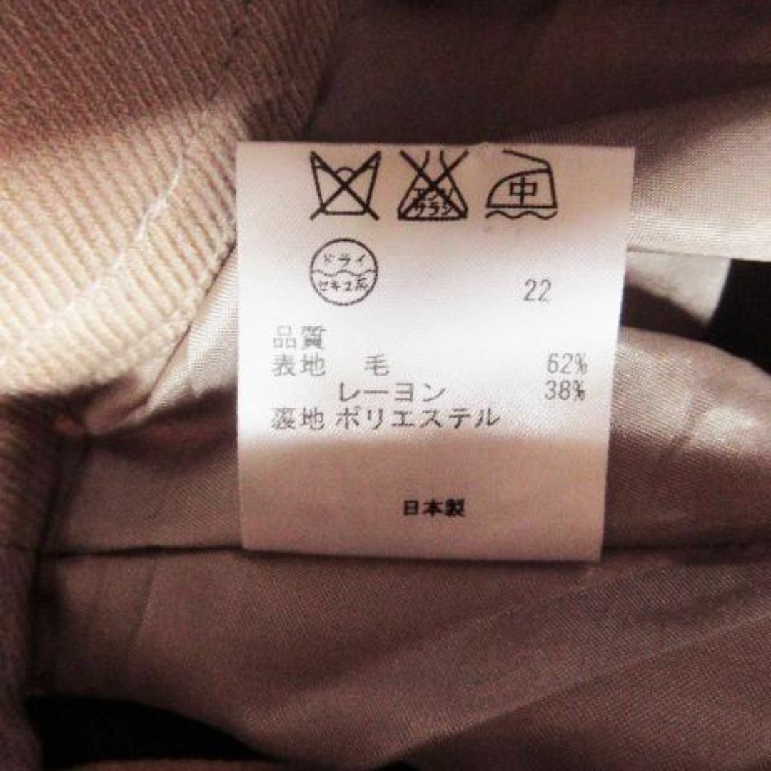 kumikyoku（組曲）(クミキョク)の組曲 起毛タッチウールプリーツスカート 1 ピンクベージュ 210205YH3A レディースのスカート(ミニスカート)の商品写真