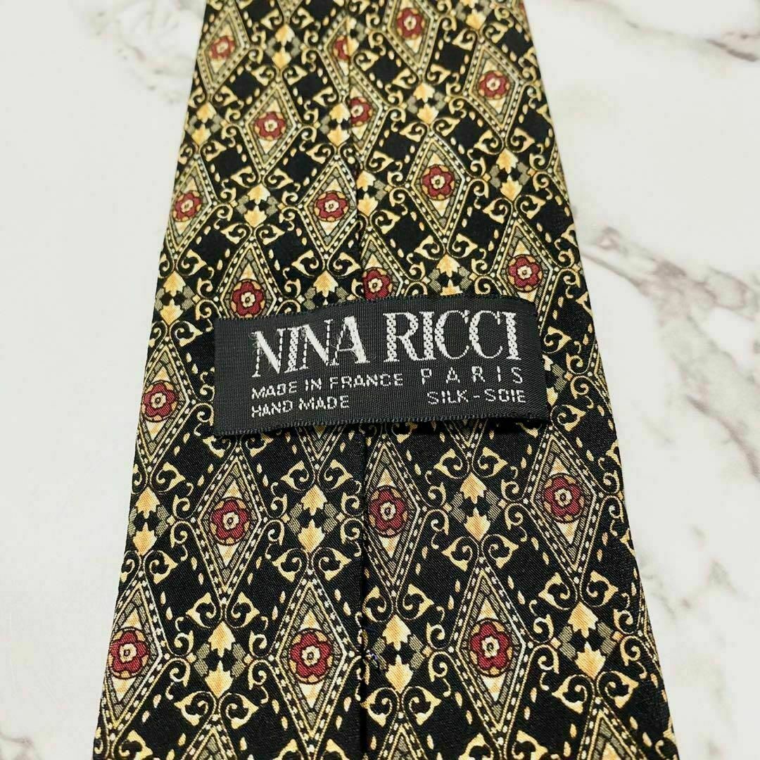 NINA RICCI(ニナリッチ)のネクタイ ニナリッチ 紋様柄 総柄 シルク メンズのファッション小物(ネクタイ)の商品写真