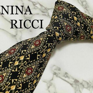 NINA RICCI - ネクタイ ニナリッチ 紋様柄 総柄 シルク
