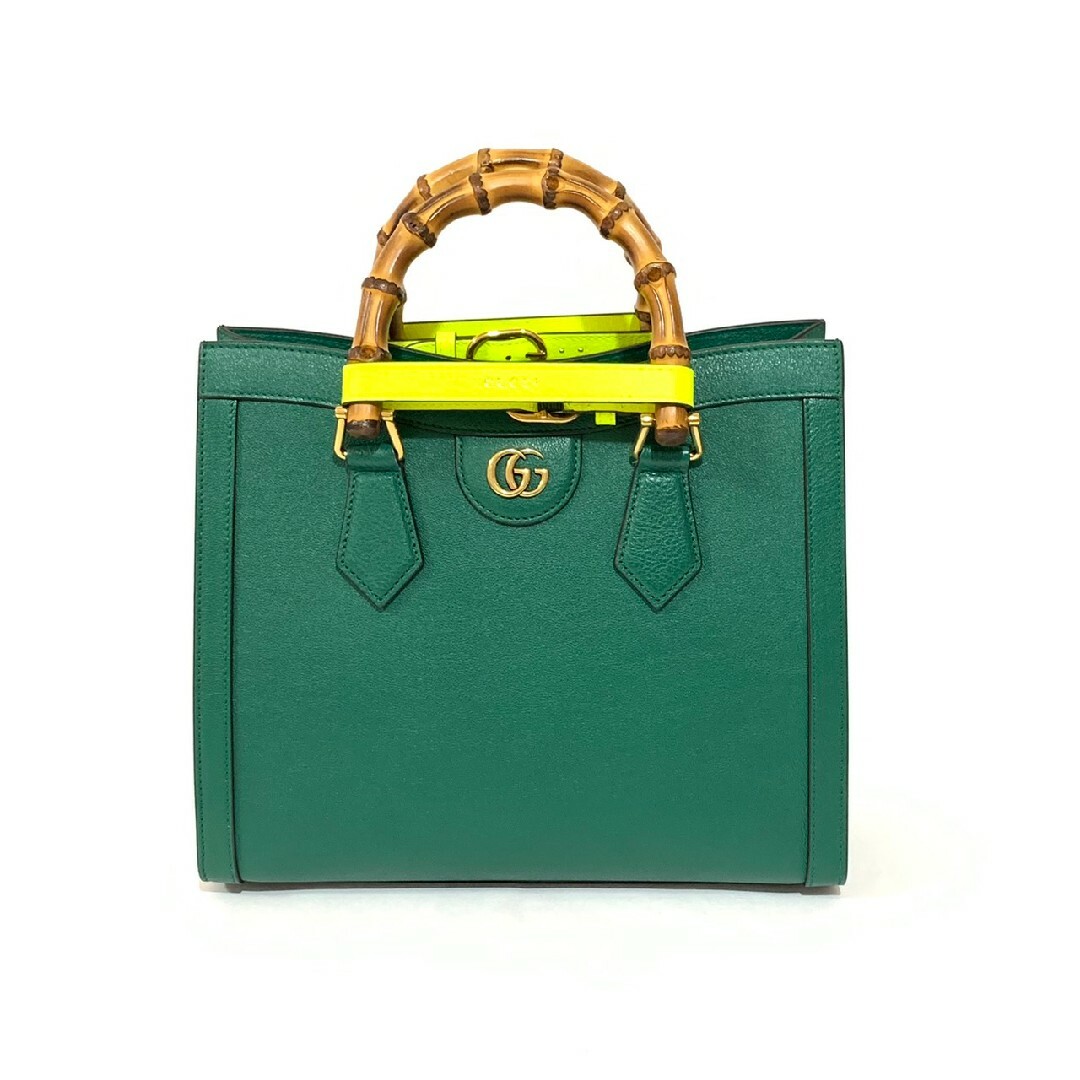 Gucci(グッチ)の【未使用品】グッチ ダイアナ 2wayバッグ バンブー エメラルドグリーン レディースのバッグ(ハンドバッグ)の商品写真