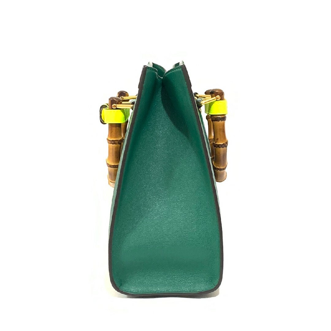 Gucci(グッチ)の【未使用品】グッチ ダイアナ 2wayバッグ バンブー エメラルドグリーン レディースのバッグ(ハンドバッグ)の商品写真