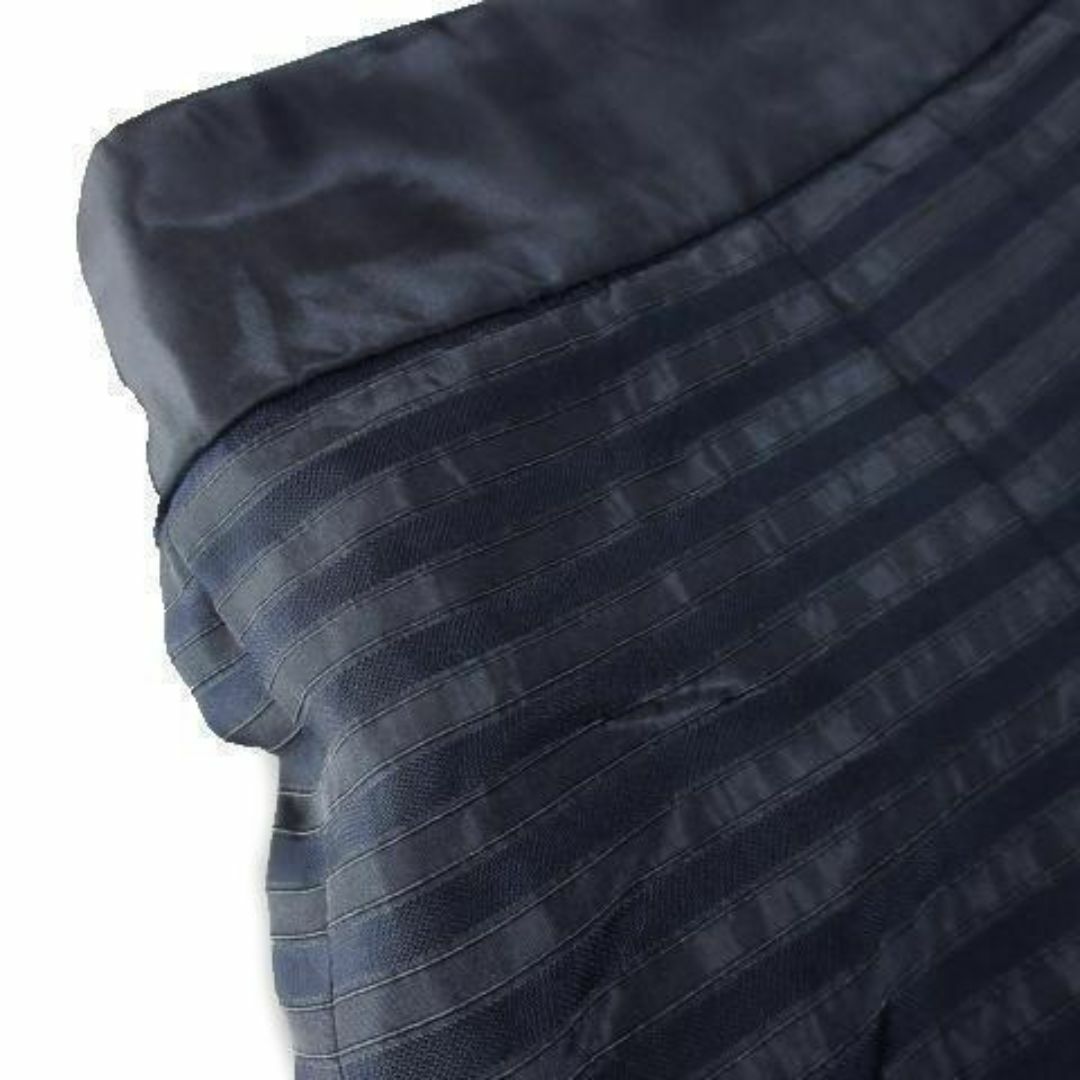 23区(ニジュウサンク)の23区 フレアスカート ボーダー 小さいサイズ 30 紺 210217YH19A レディースのスカート(ミニスカート)の商品写真