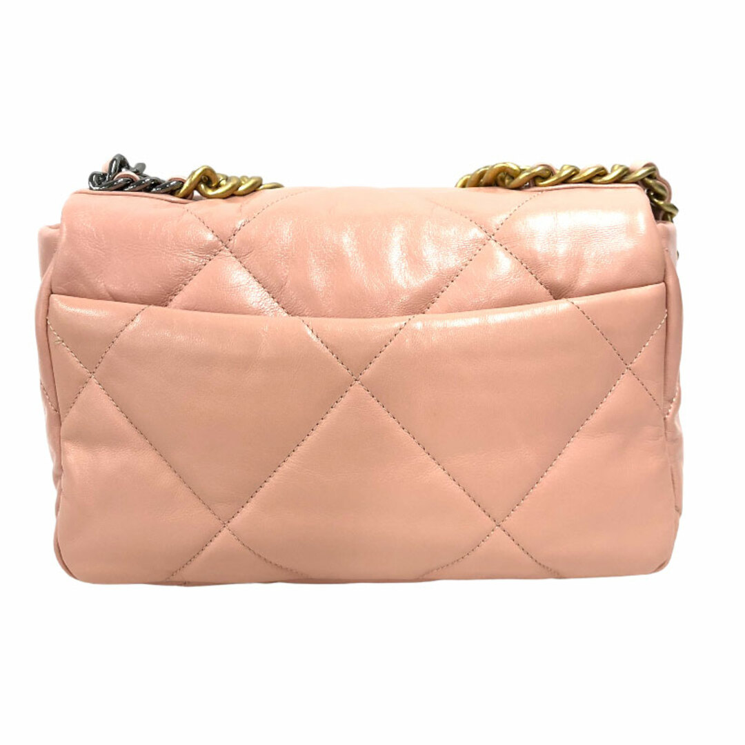 CHANEL(シャネル)の　シャネル CHANEL CHANEL19 ラージ AS1160 ピンク　シルバー×ゴールド金具 ラムスキン レディース ショルダーバッグ レディースのバッグ(ショルダーバッグ)の商品写真