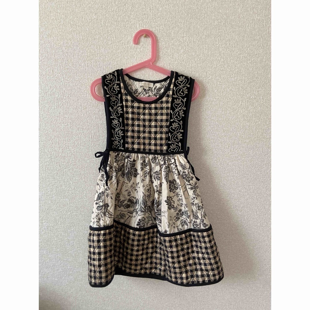 Caramel baby&child (キャラメルベビー&チャイルド)のbonjour diary CHASUBLE DRESS 6y キッズ/ベビー/マタニティのキッズ服女の子用(90cm~)(ワンピース)の商品写真