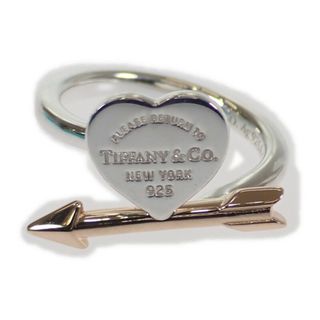 【中古】【Aランク】Tiffany＆Co. ティファニー K18PG Ag925 ラブストラックハートタグ リング 指輪 70878577 #9 約9号 レディース ジュエリー【ISEYA】