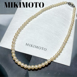 ミキモト(MIKIMOTO)の【美品】MIKIMOTO ベビーパール ネックレス あこや真珠 70珠 刻印あり(ネックレス)