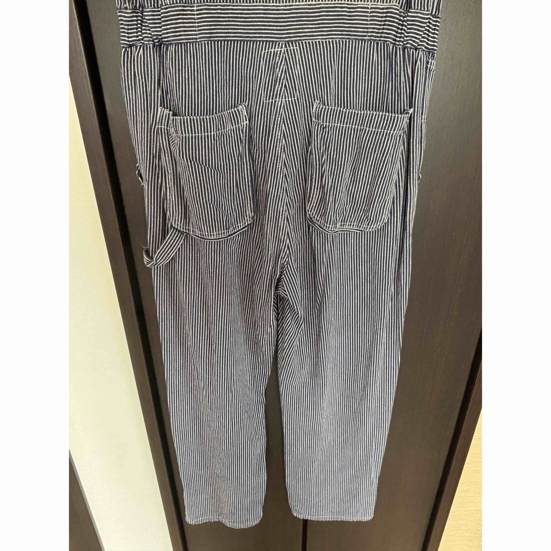 STUSSY - Stussy/オールインワン/ヒッコリー/半袖/ネイビー STUSSY - Stussy/オールインワン/ヒッコリー/半袖/ネイビー