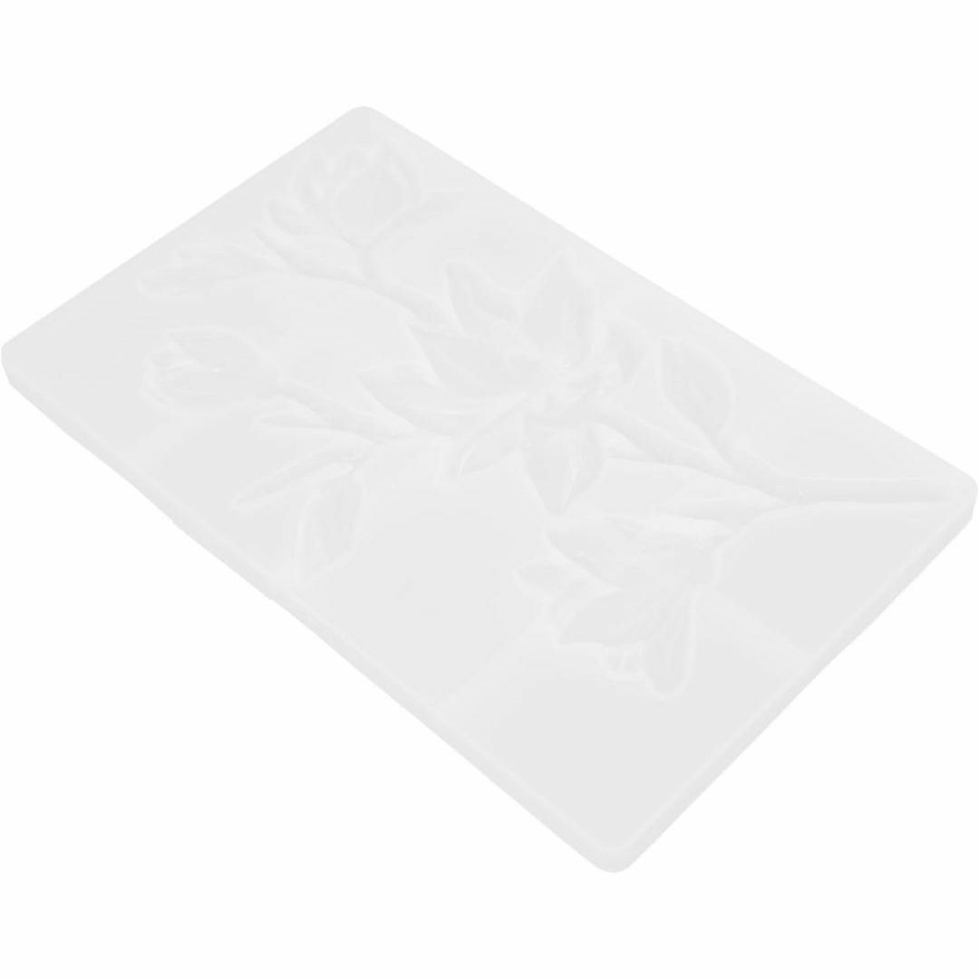 花　シリコン　モールド 石鹸型シリコン フォンダンケーキ　グレー ハンドメイドのインテリア/家具(その他)の商品写真