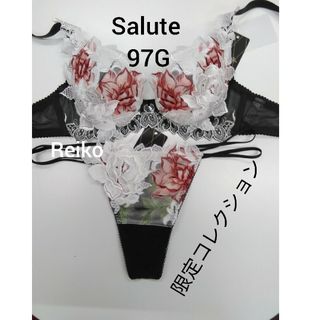 ワコール(Wacoal)のSalute◆97G◆限定コレクション◆リッチヴェールブラ&ソングM　Ｌサイズ♥(ブラ&ショーツセット)