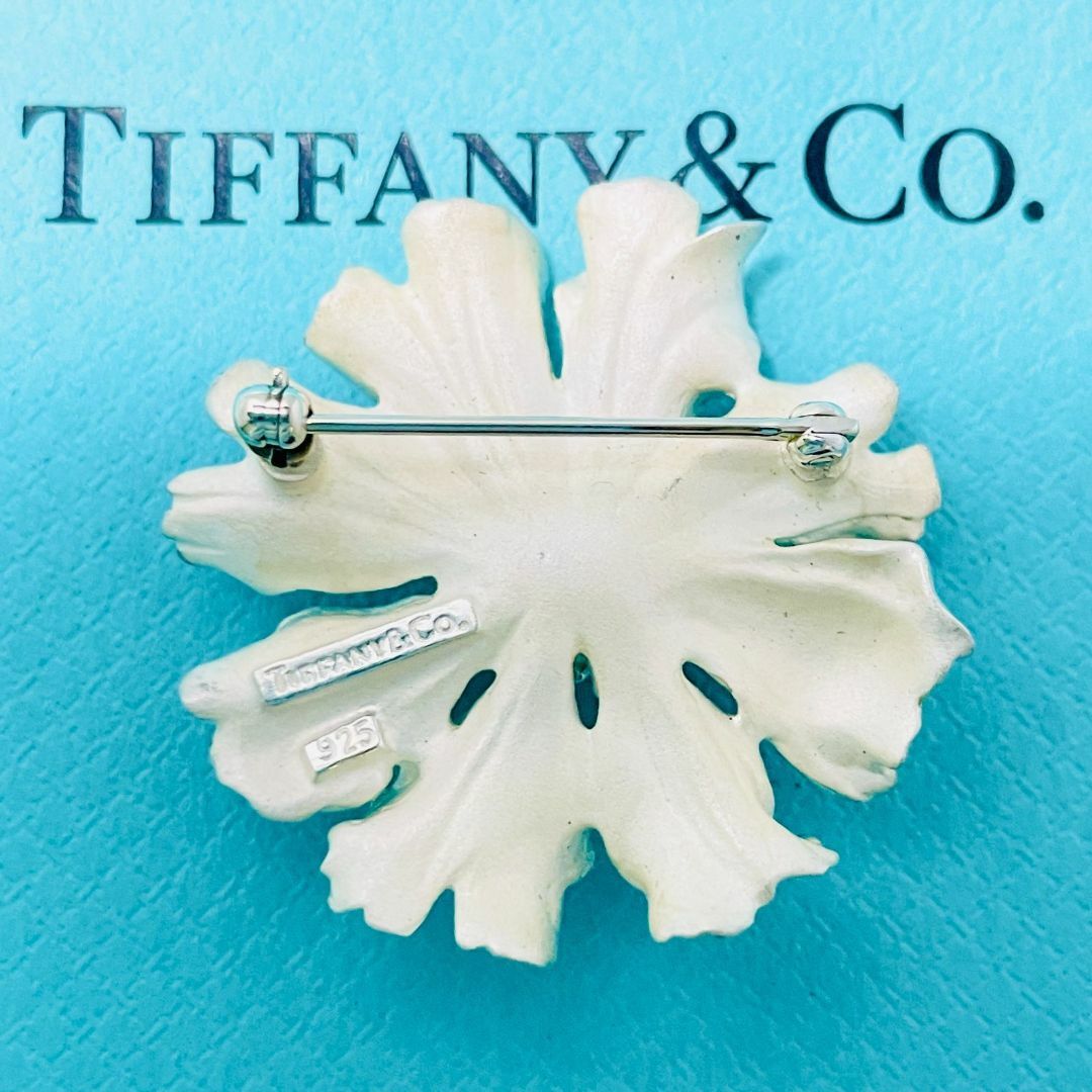 Tiffany & Co.(ティファニー)の希少 美品 ティファニー フラワー ブローチ シルバー TIFFANY★859 レディースのアクセサリー(ブローチ/コサージュ)の商品写真