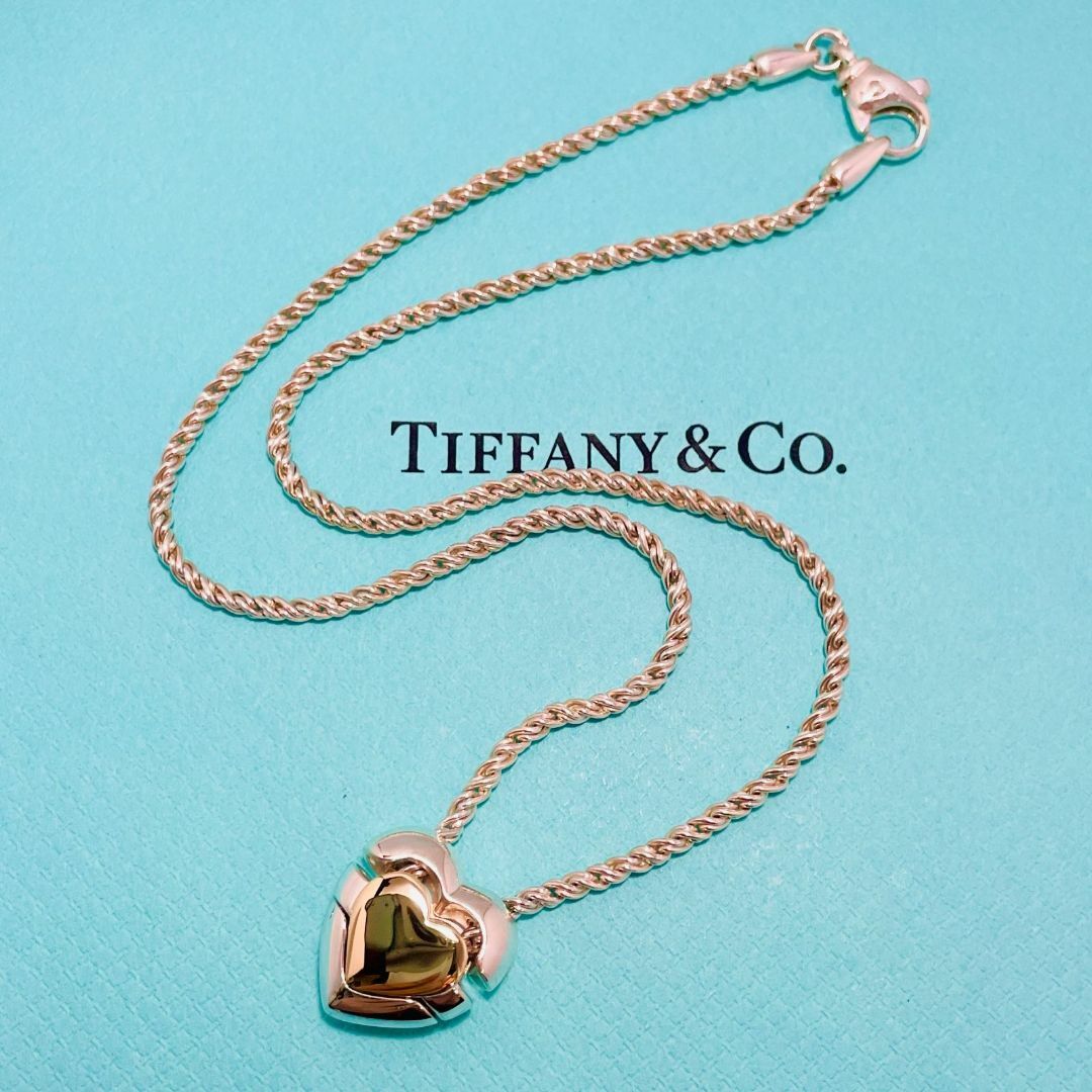 Tiffany & Co.(ティファニー)のヴィンテージティファニー パズルハート コンビネックレス シルバー★829 レディースのアクセサリー(ネックレス)の商品写真