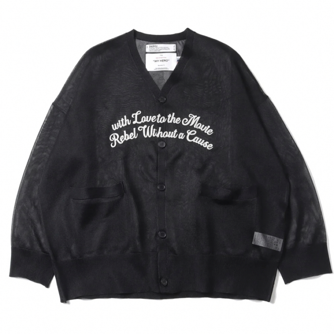 AURALEE(オーラリー)の24SS DAIRIKU Letter Skeleton Cardigan メンズのトップス(カーディガン)の商品写真