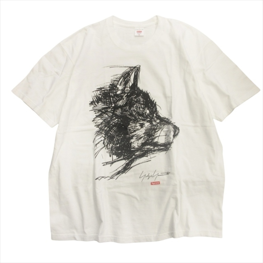 Yohji Yamamoto(ヨウジヤマモト)の20aw ヨウジヤマモト × シュプリーム スクリブル ウルフプリント Tシャツ メンズのトップス(Tシャツ/カットソー(半袖/袖なし))の商品写真