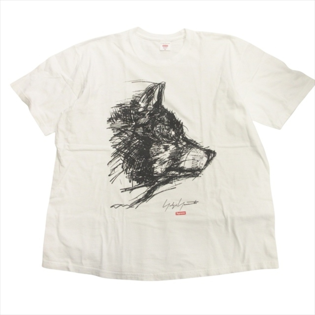 Yohji Yamamoto(ヨウジヤマモト)の20aw ヨウジヤマモト × シュプリーム スクリブル ウルフプリント Tシャツ メンズのトップス(Tシャツ/カットソー(半袖/袖なし))の商品写真