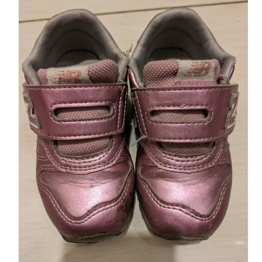 New Balance(ニューバランス)のニューバランス 15cm ピンク キッズスニーカー 女の子 スニーカー キッズ/ベビー/マタニティのキッズ靴/シューズ(15cm~)(スニーカー)の商品写真