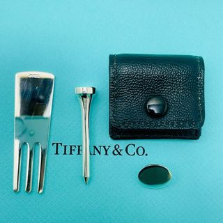 ティファニー(Tiffany & Co.)のティファニー ゴルフセット マーカー ティー フォーク ケース★761(その他)