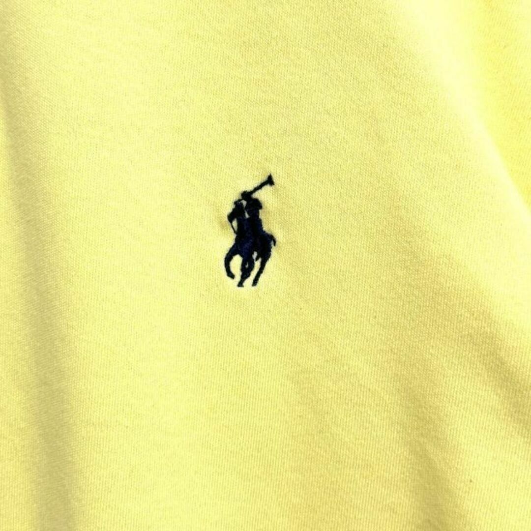 POLO RALPH LAUREN(ポロラルフローレン)の8L US古着ポロラルフローレン 半袖ポロシャツ ポニー刺繍 無地 イエロー メンズのトップス(ポロシャツ)の商品写真