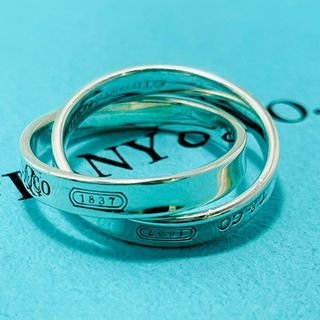 ティファニー(Tiffany & Co.)のティファニー インターロッキング 二連 リング 1837 シルバー★803(リング(指輪))