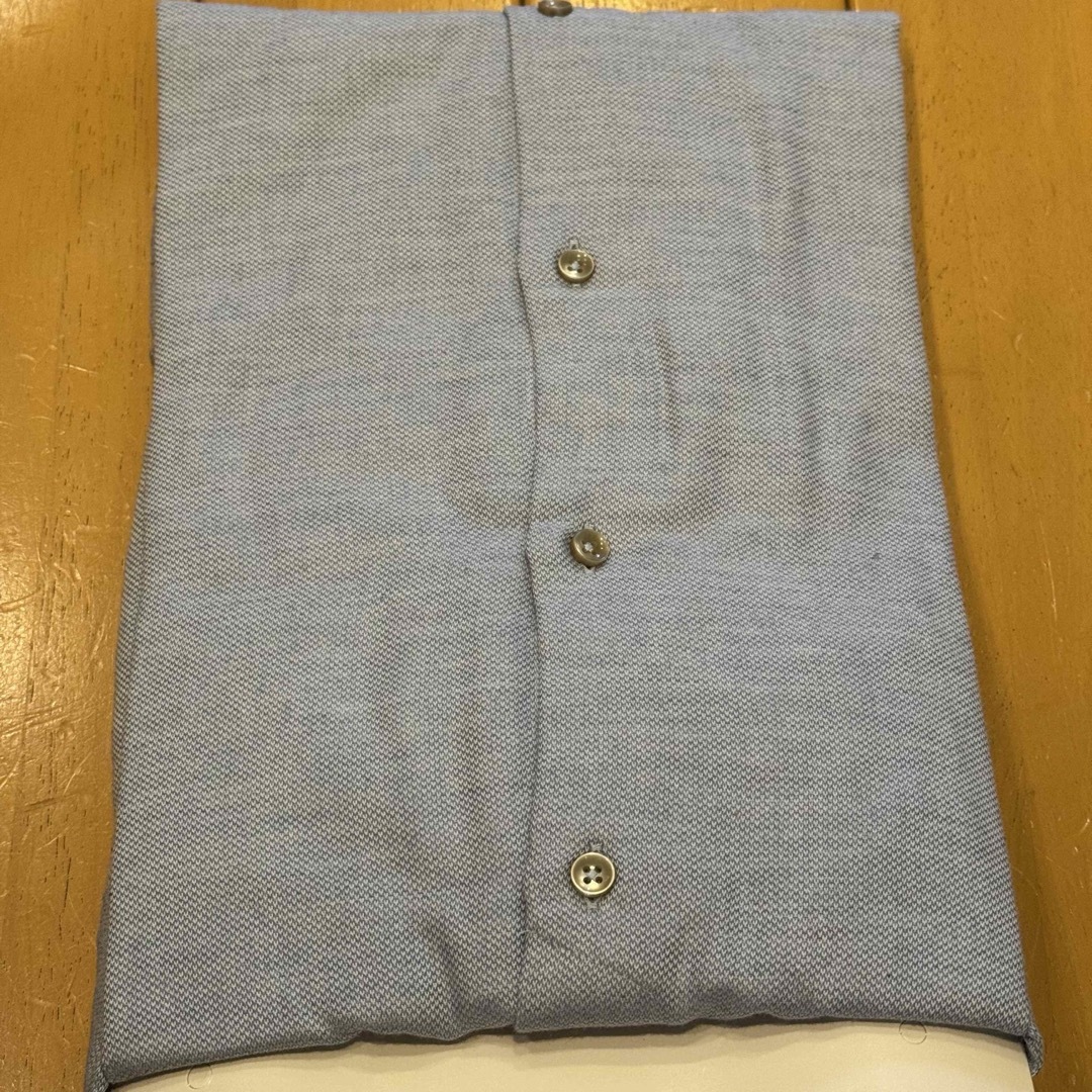 ZARA(ザラ)のZARA ドレスシャツ　ブルー　L ワイドスプレッド メンズのトップス(シャツ)の商品写真