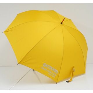 傘 OUTDOOR PRODUCTS アウトドアプロダクツ 紳士耐風傘 USED品 イエロー ロゴ ジャンプ 大判 65cm C A0417(傘)