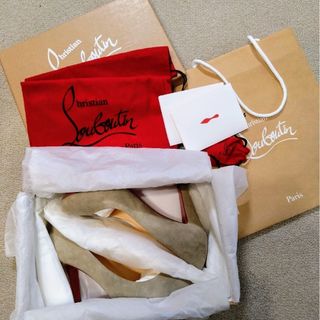 クリスチャンルブタン(Christian Louboutin)のデパート購入！美品★クリスチャンルブタン グレージュカラー(ハイヒール/パンプス)