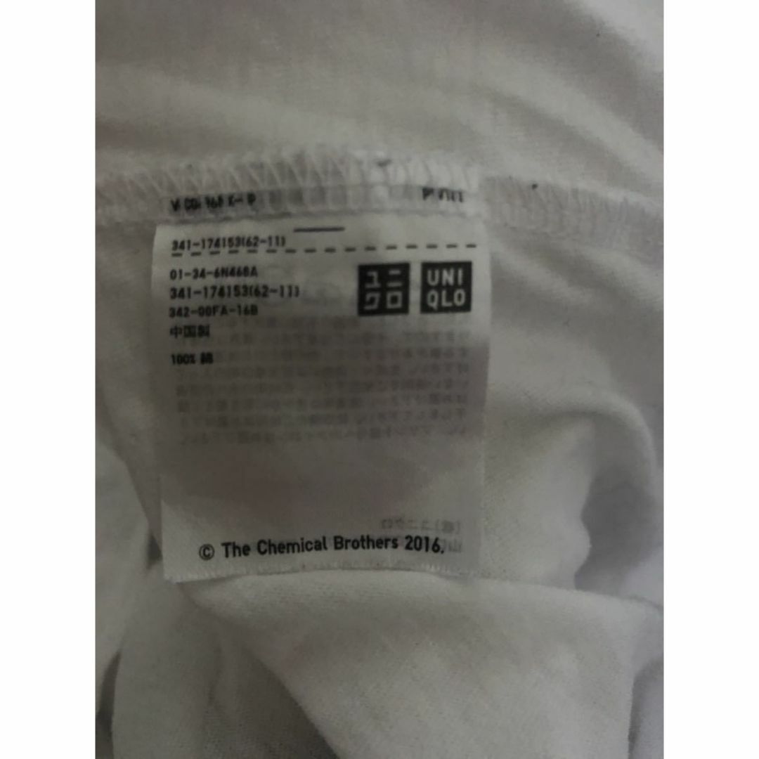 UNIQLO(ユニクロ)のケミカル・ブラザーズ Tシャツ② コピーライトあり S ホワイト メンズのトップス(Tシャツ/カットソー(半袖/袖なし))の商品写真