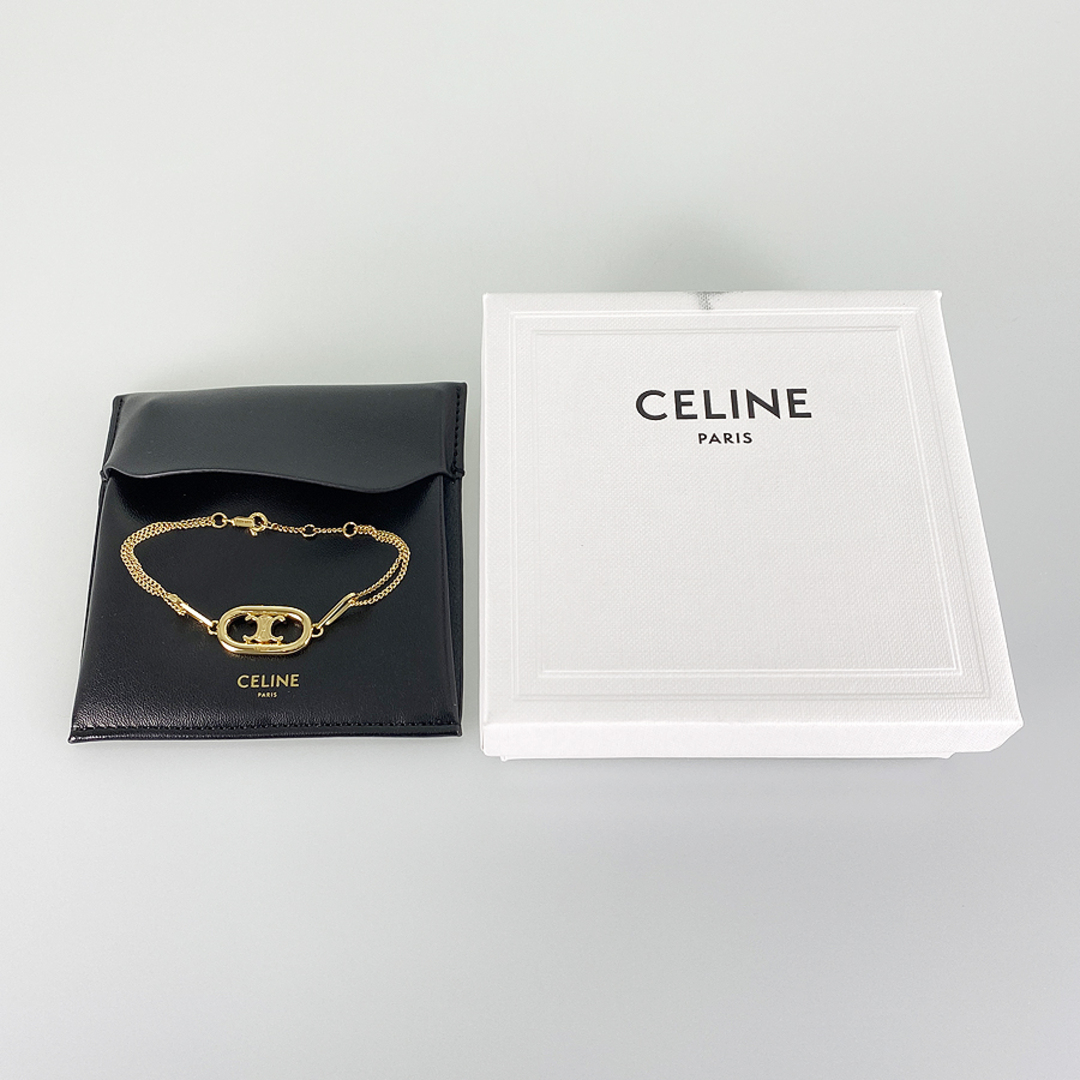 celine(セリーヌ)のセリーヌ トリオンフ マイヨン 46S906BRA.35OR ブレスレット レディースのアクセサリー(ブレスレット/バングル)の商品写真