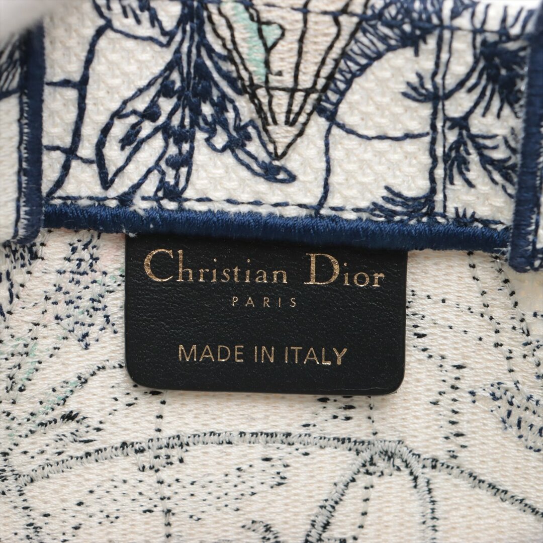 Christian Dior(クリスチャンディオール)のクリスチャンディオール バーティカル ブックトート キャンバス  ネイビー レディースのバッグ(ハンドバッグ)の商品写真