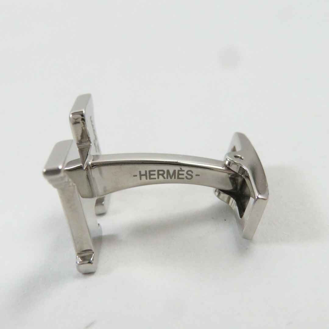 Hermes(エルメス)の極美品●HERMES エルメス Hモチーフ カフスボタン カフリンクス シルバー フランス製 メンズ ビジネスおすすめ◎ メンズのファッション小物(カフリンクス)の商品写真