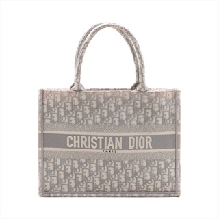 クリスチャンディオール(Christian Dior)のクリスチャンディオール ブックトート キャンバス  グレー レディース ト(トートバッグ)