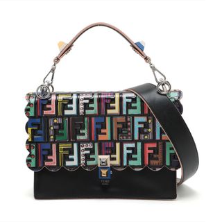 フェンディ(FENDI)のフェンディ キャナイ レザー  マルチカラー レディース ショルダーバッグ(ショルダーバッグ)