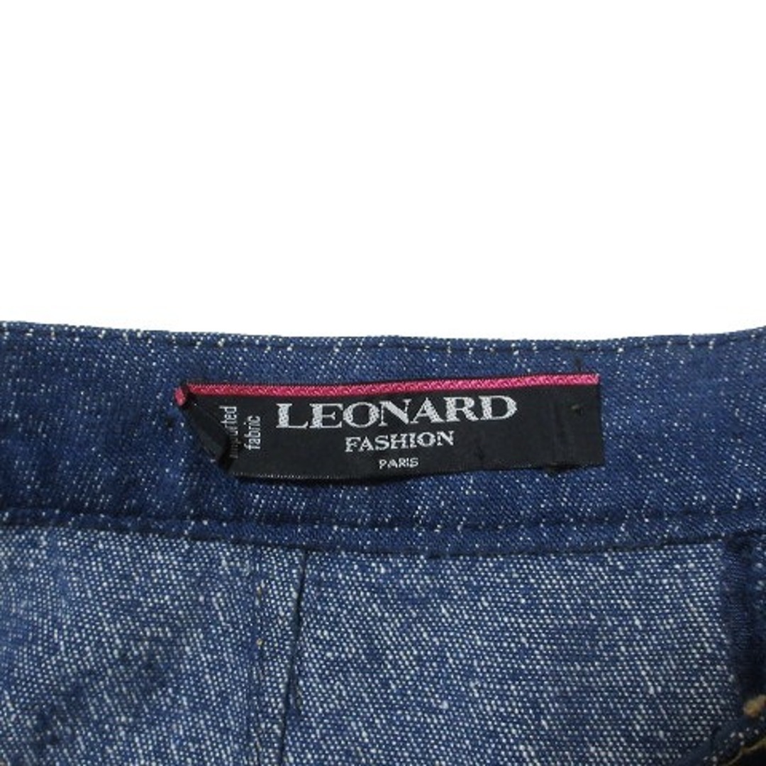 LEONARD(レオナール)のレオナール FASHION シルク デニム スラックス パンツ 薄手 IBO49 レディースのパンツ(その他)の商品写真