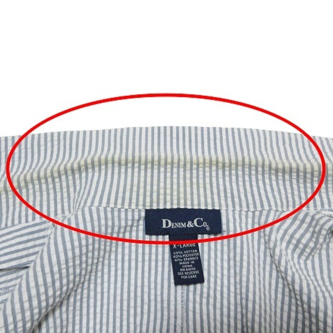 other(アザー)のDenim&Co しじら織り シャツ テーラード ジャケット シングル 1B  メンズのジャケット/アウター(テーラードジャケット)の商品写真
