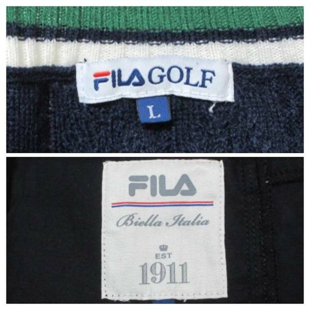 FILA(フィラ)のフィラ GOLF 上下セット ベスト スカート ゴルフ ウエア ■GY08 スポーツ/アウトドアのゴルフ(ウエア)の商品写真