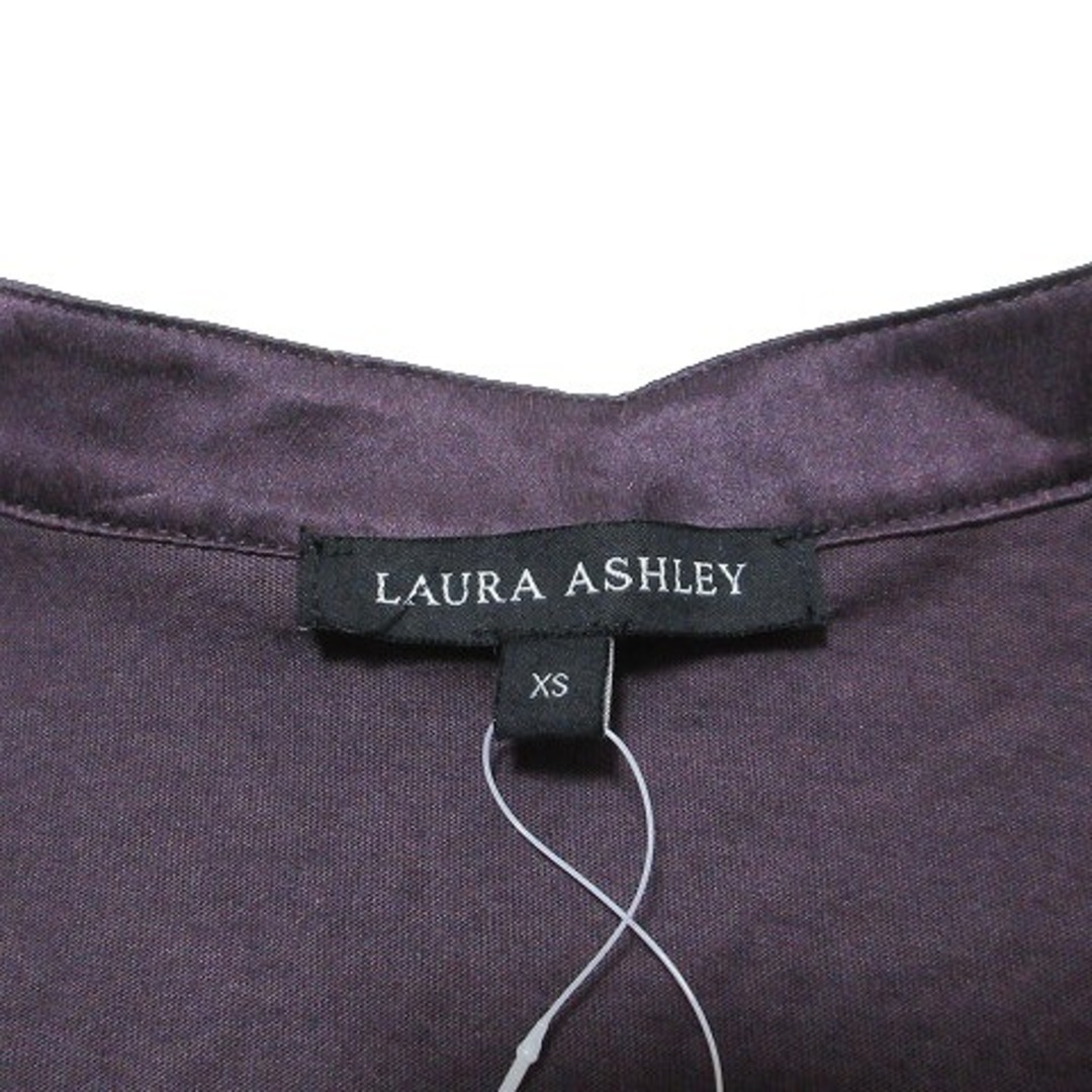 LAURA ASHLEY(ローラアシュレイ)のローラアシュレイ タグ付き カシュクール 長袖 カットソー シルク レーヨン レディースのトップス(カットソー(長袖/七分))の商品写真