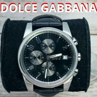 DOLCE&GABBANA - 動作品　ドルチェ＆ガッバーナ　腕時計　ドルガバレザー　メンズ　D&G　定価8万円