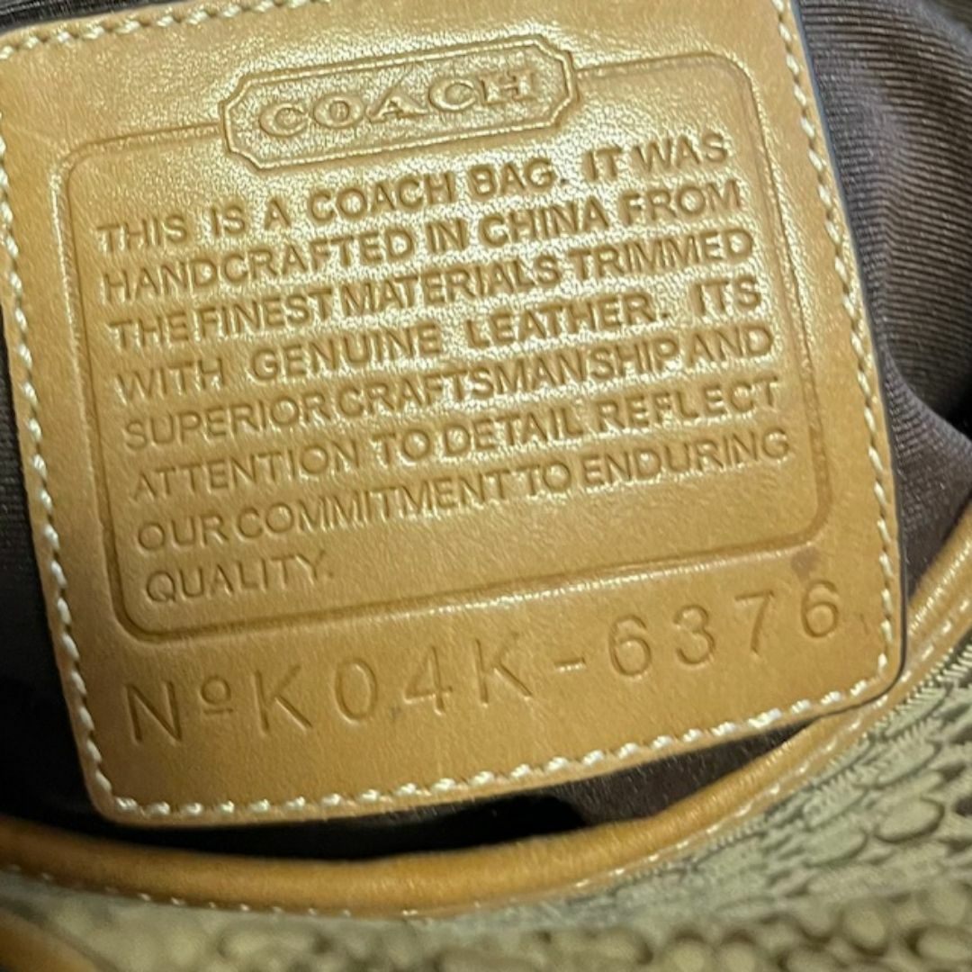 COACH(コーチ)のCOACH　ショルダーバッグ　ミニシグネチャー　ベージュ　　6376　 レディースのバッグ(ショルダーバッグ)の商品写真