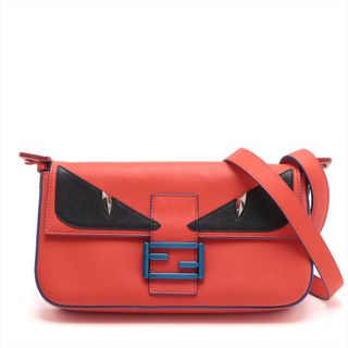 フェンディ(FENDI)のフェンディ バケット レザー  レッド レディース ショルダーバッグ(ショルダーバッグ)