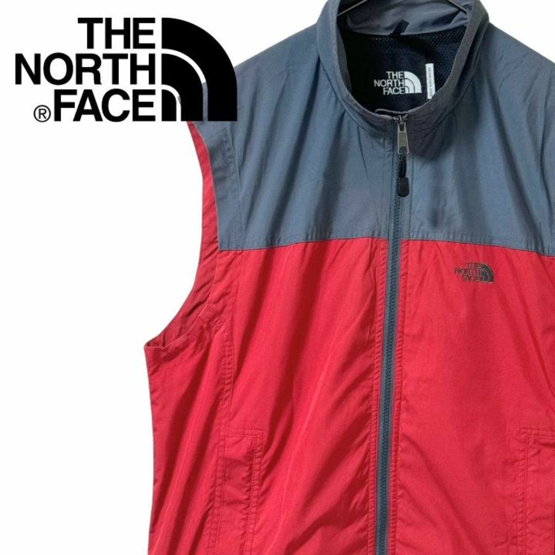THE NORTH FACE(ザノースフェイス)のレア古着 ザノースフェイス メッシュベスト メンズLL程 人気 刺繍 メンズのトップス(ベスト)の商品写真