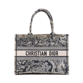 クリスチャンディオール(Christian Dior)のクリスチャンディオール  キャンバス  ネイビー レディース トートバッグ(トートバッグ)