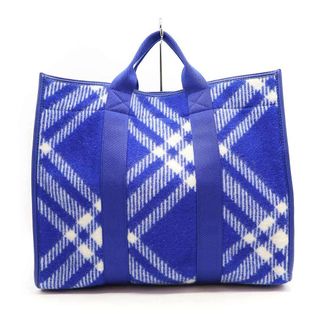 バーバリー(BURBERRY)のBURBERRY バーバリー 23AW SHOPPER TOTE 2WAYショッパーバッグ KNIGHT ブルー  8075132(トートバッグ)