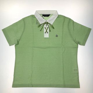 マンシングウェア(Munsingwear)の▽▽マンシングウェア ゴルフウェア SIZE LL レディース ボーダー 黄緑(ウエア)