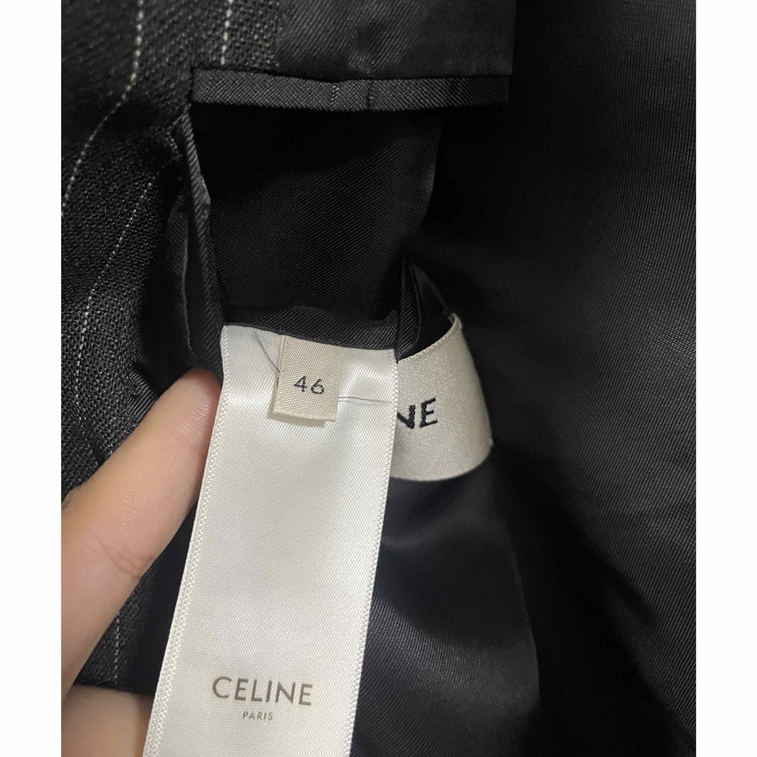 celine(セリーヌ)のCELINE セリーヌ　20SS ストライプ　ダブルブレス　ジャケット メンズのジャケット/アウター(テーラードジャケット)の商品写真