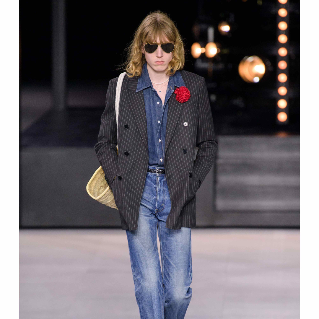 CELINE - CELINE セリーヌ 20SS ストライプ ダブルブレス CELINE - CELINE セリーヌ 20SS ストライプ ダブルブレス