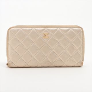 シャネル(CHANEL)のシャネル  ラム  ゴールド レディース 長財布(財布)